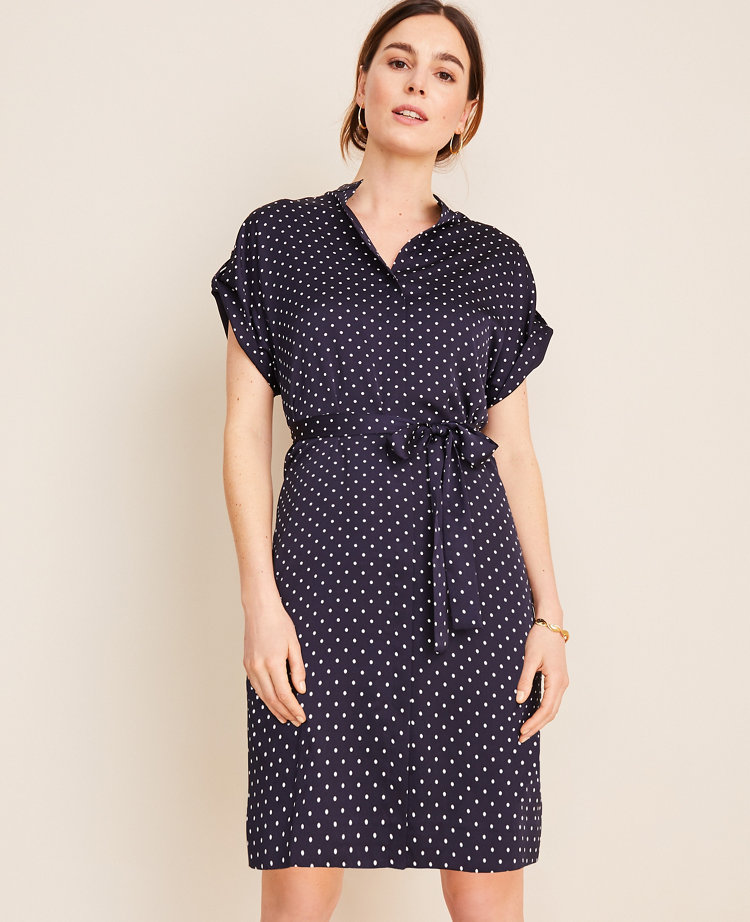 shirt dress polka dot