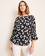 Poppy Pleated Sleeve Top carousel Product Image 1