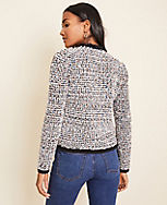 Fringe Tweed Sweater Jacket carousel Product Image 2