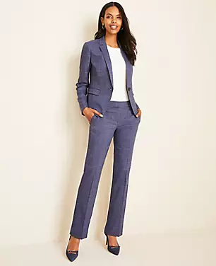 The One-Button Blazer in Crosshatch carousel Product Image 3