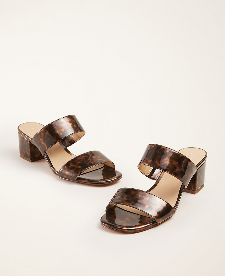 patent block heel sandal