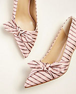 Teagan Striped Side Bow Pumps carousel Product Image 2