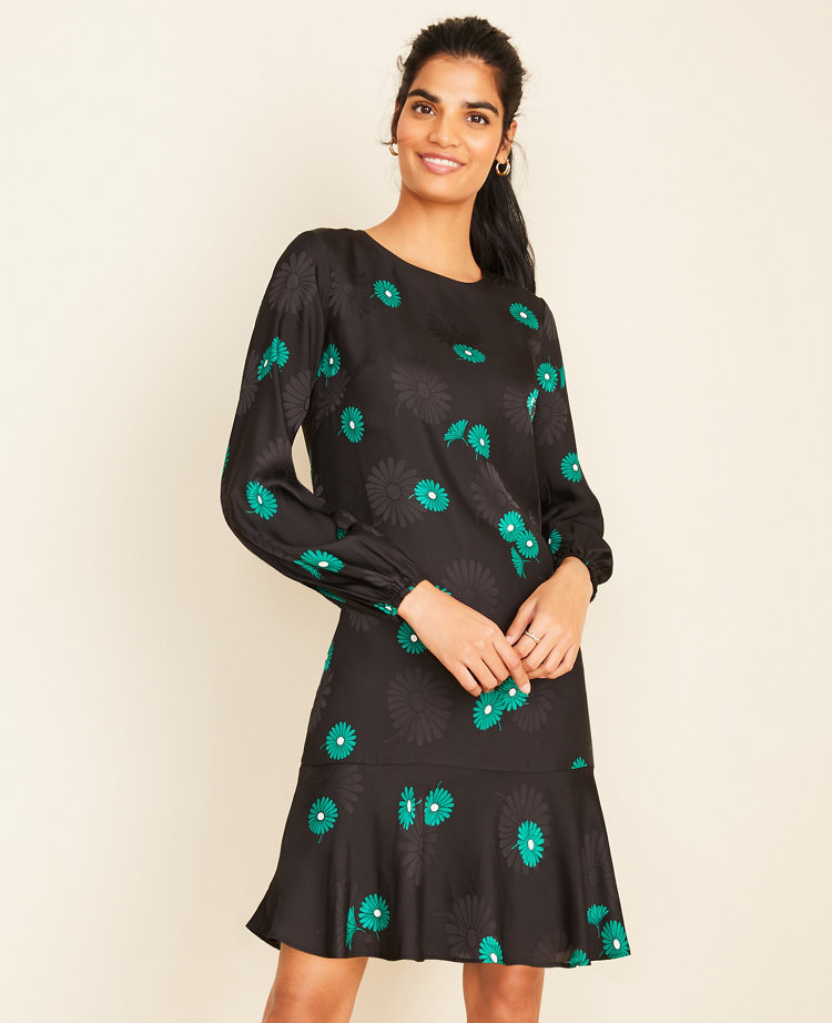 jacquard shift dress