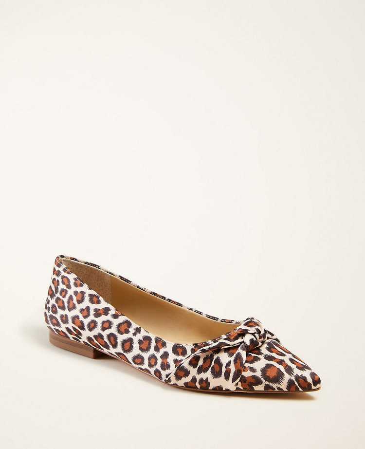 ann taylor leopard flats
