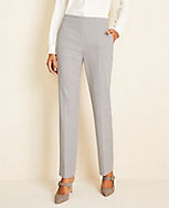 The Petite Side-Zip Straight Pant in Pinstripe Bi-Stretch carousel Product Image 1