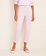 The Gingham Cotton Crop Pant carousel Product Image 1
