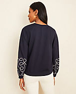Braided Sleeve Sweatshirt carousel Product Image 2