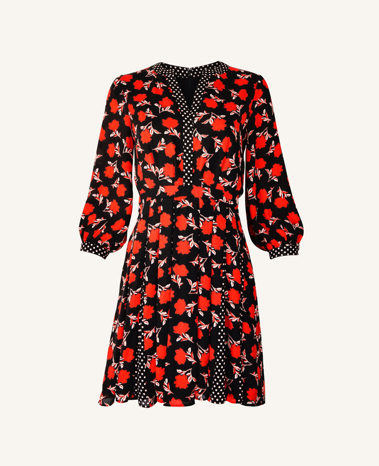 ann taylor fit and flare dress