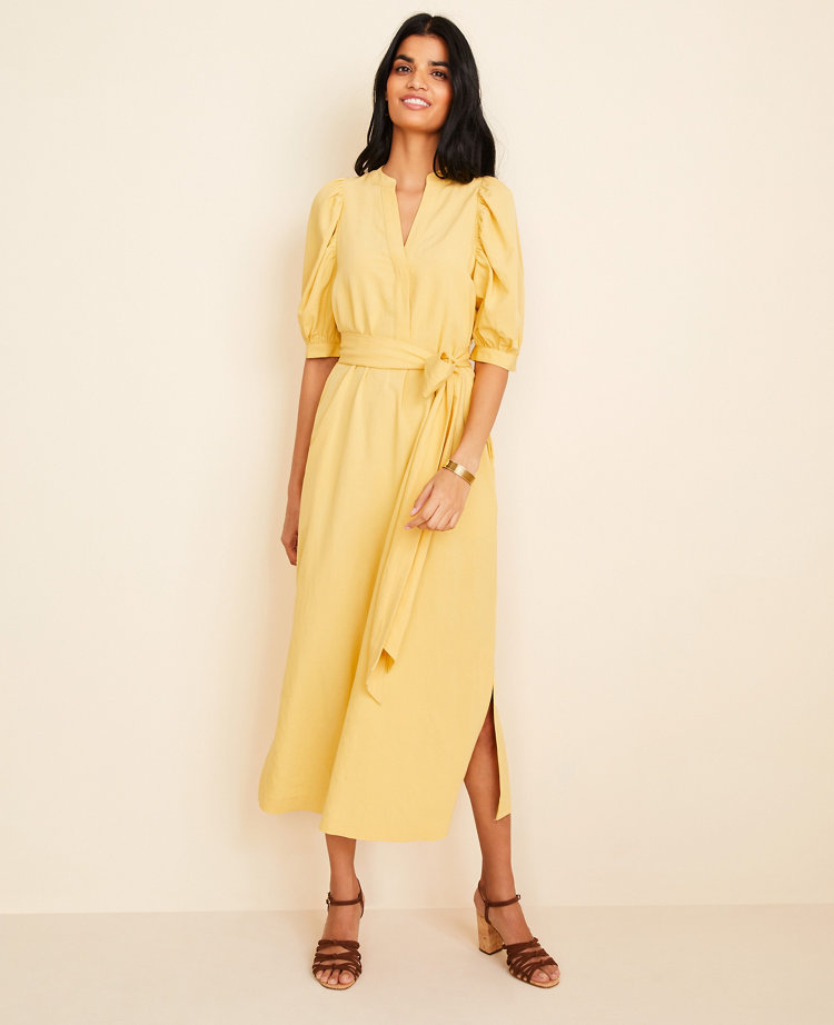 ann taylor yellow dress