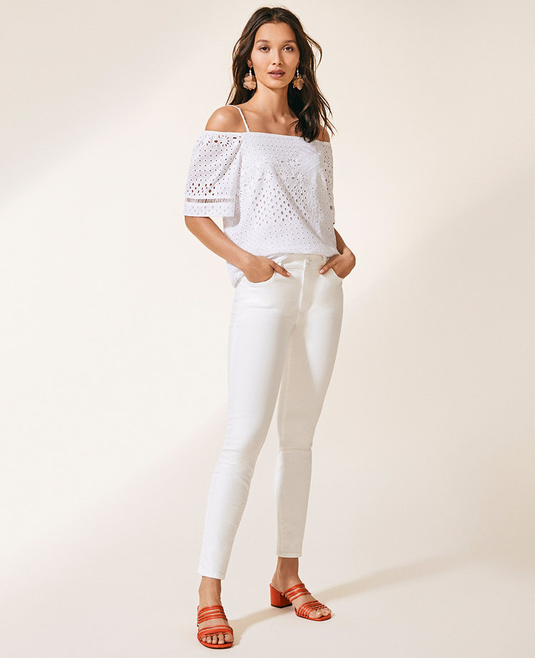 Off-the-Shoulder Blouse - Eyelet