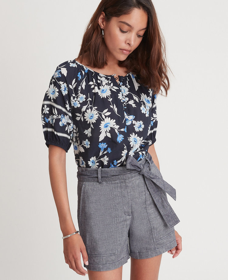 Floral Puff Sleeve Tee