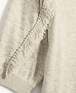 Shimmer Fringe Puff Sleeve Sweater carousel Product Image 3