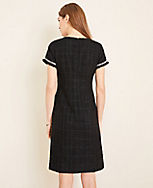 Tall Tweed Button Trim Shift Dress carousel Product Image 2