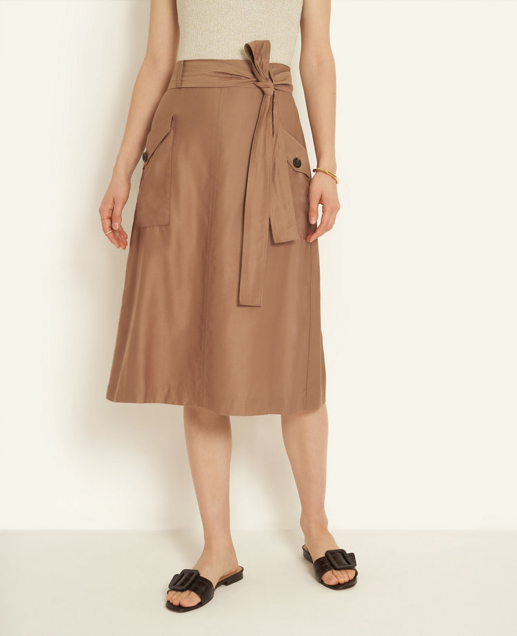 ann taylor midi skirt