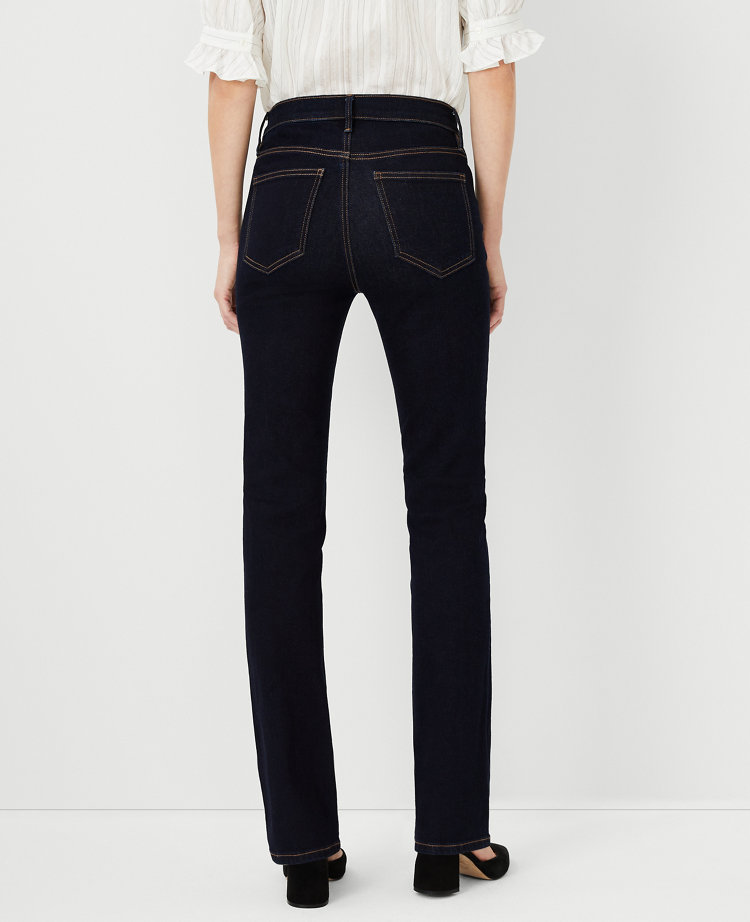 Mid Rise Boot Cut Jeans in Classic Black Wash - Curvy Fit