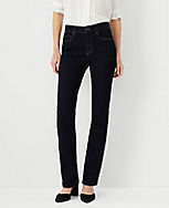 Petite Curvy Sculpting Pocket Mid Rise Boot Cut Jeans in Classic Rinse Wash carousel Product Image 1