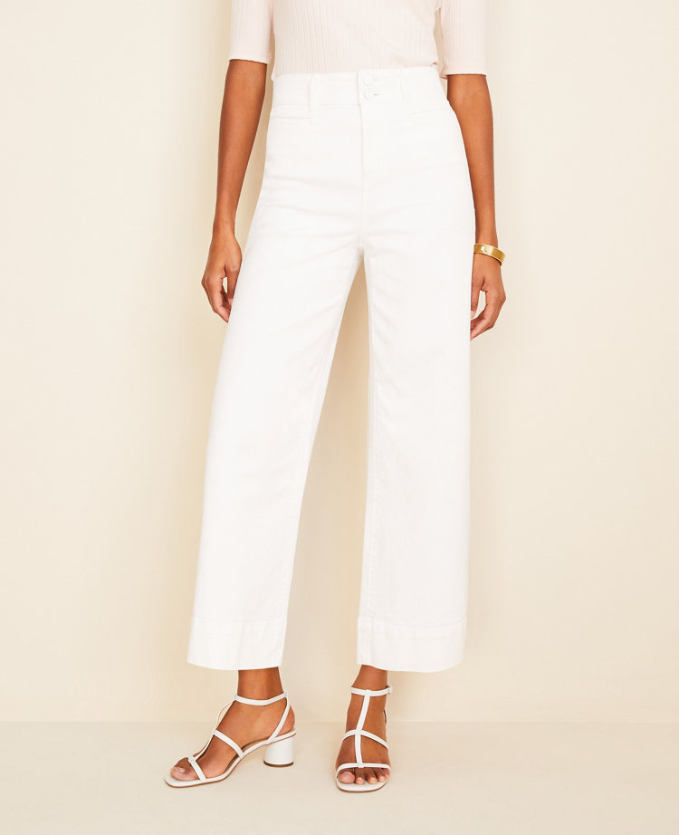 ann taylor white jeans