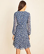 Petite Floral Pleated Wrap Dress carousel Product Image 2