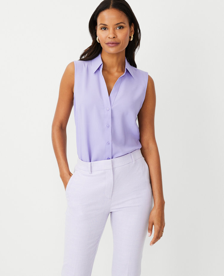 Ann Taylor Women's Purple Tops