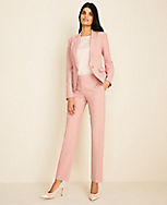 The Petite One-Button Blazer in End On End  carousel Product Image 3