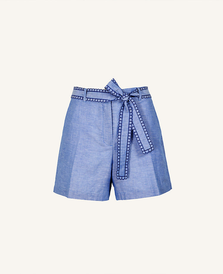 The Chambray Belted Short