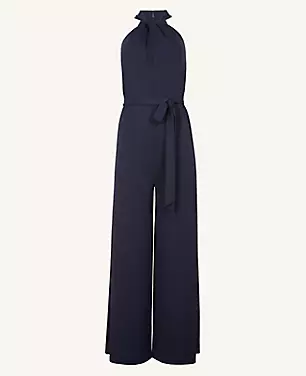 Matte Jersey Belted Halter Jumpsuit carousel Product Image 2