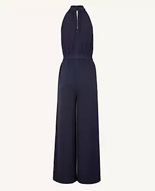 Matte Jersey Belted Halter Jumpsuit carousel Product Image 3