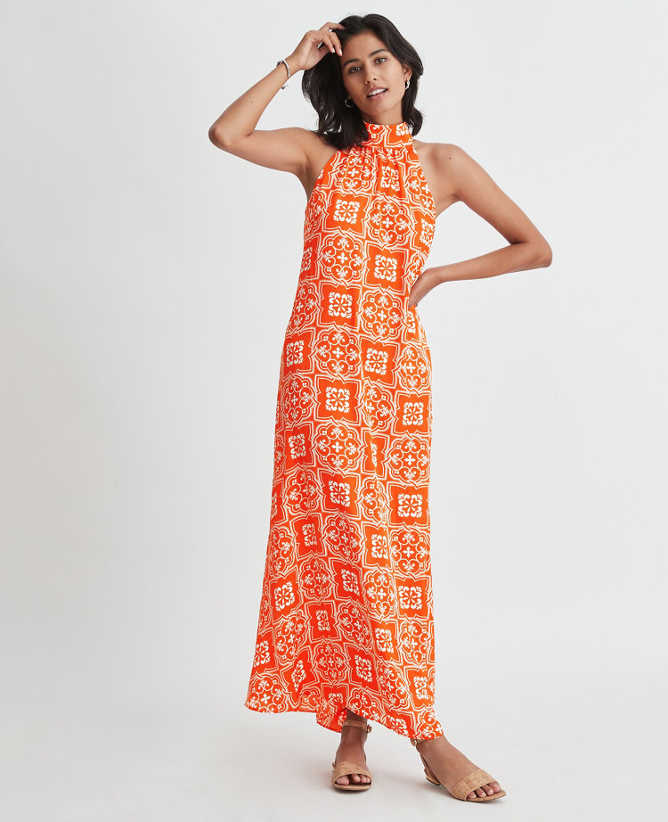 halter summer maxi dress