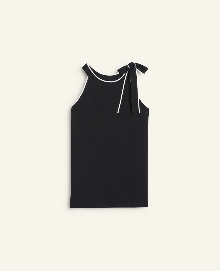 Tipped Tie Halter Sweater carousel Product Image 2