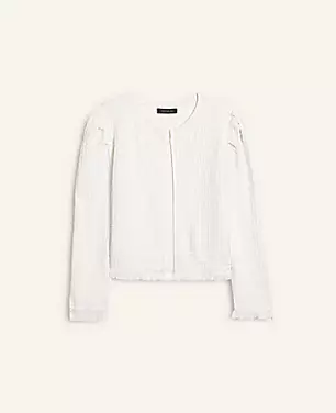 Shimmer Fringe Sweater Jacket carousel Product Image 2