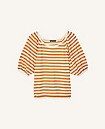 Striped Balloon Sleeve Sweater carousel Product Image 2