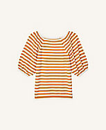 Striped Balloon Sleeve Sweater carousel Product Image 3