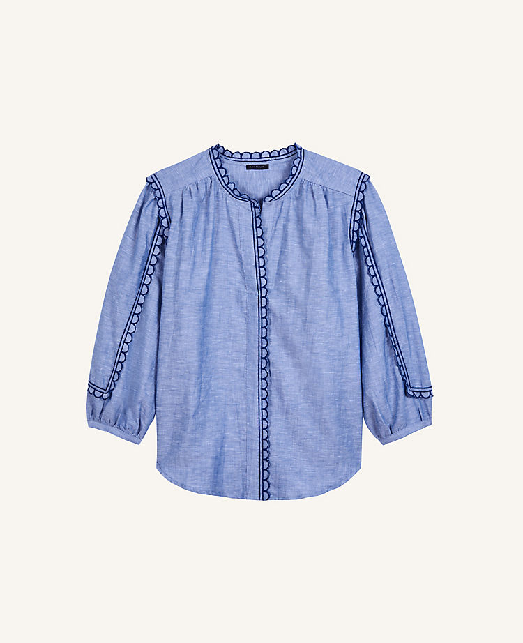 Chambray Scalloped Popover