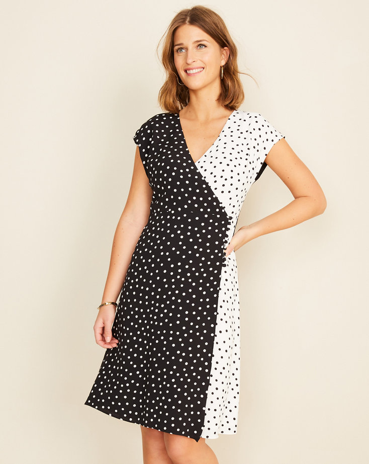 crossover wrap dress