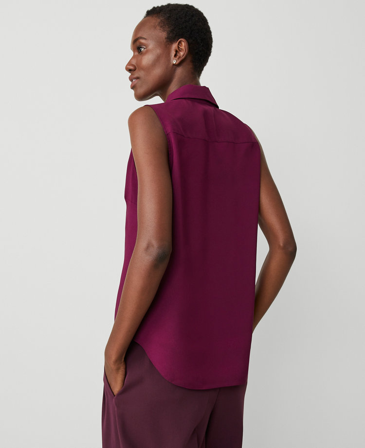 Petite Sleeveless Essential Shirt carousel Product Image 2