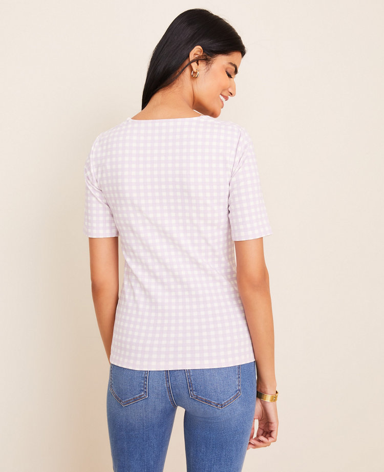 Darcy Tee - Black Gingham
