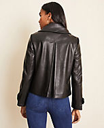 Faux Leather Short Trench Coat carousel Product Image 2