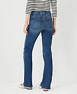 Petite Sculpting Pocket Mid Rise Boot Cut Jeans in Mid Stone Wash carousel Product Image 2