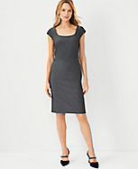 The Petite Scoop Neck Dress In Bi-Stretch carousel Product Image 1