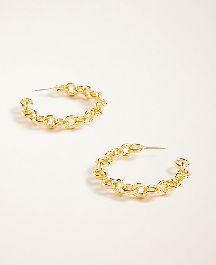 Chain Hoop Earrings