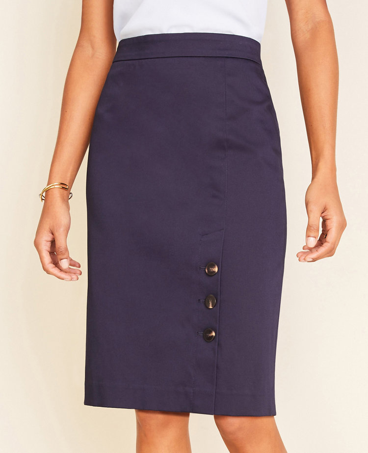 navy blue overall skirt