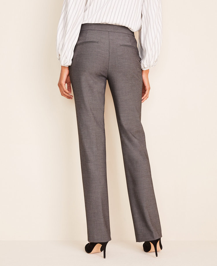 The Petite Side Zip Straight Pant in Bi-Stretch