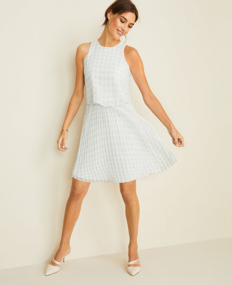petite gingham dress
