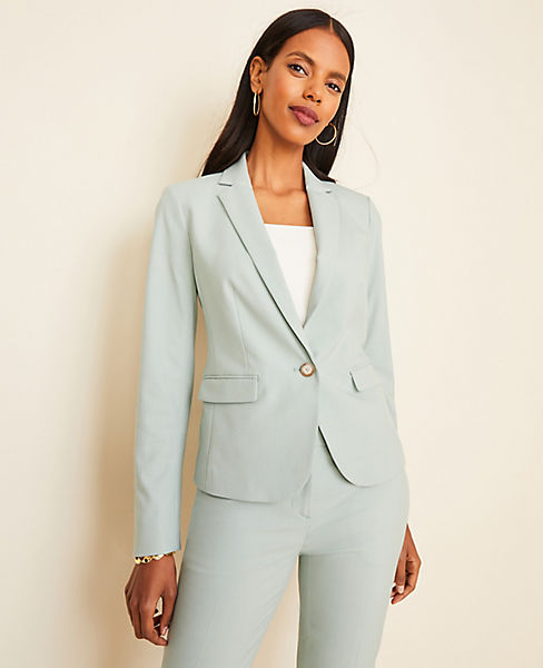The One-Button Blazer in End On End by Ann Taylor