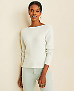 Side Button Cropped Sweater carousel Product Image 1