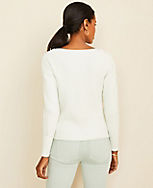 Side Button Cropped Sweater carousel Product Image 2