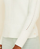 Side Button Cropped Sweater carousel Product Image 3