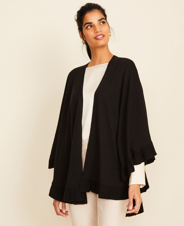 Ruffle Poncho