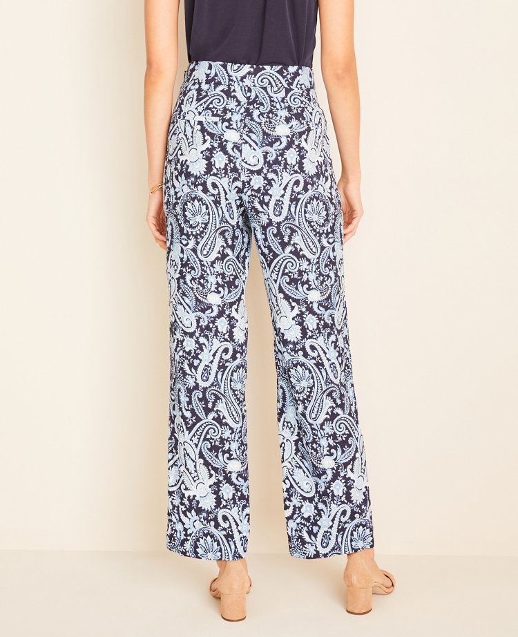 petite wide leg summer trousers