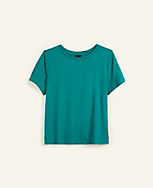 Cropped Pima Cotton Tee carousel Product Image 2